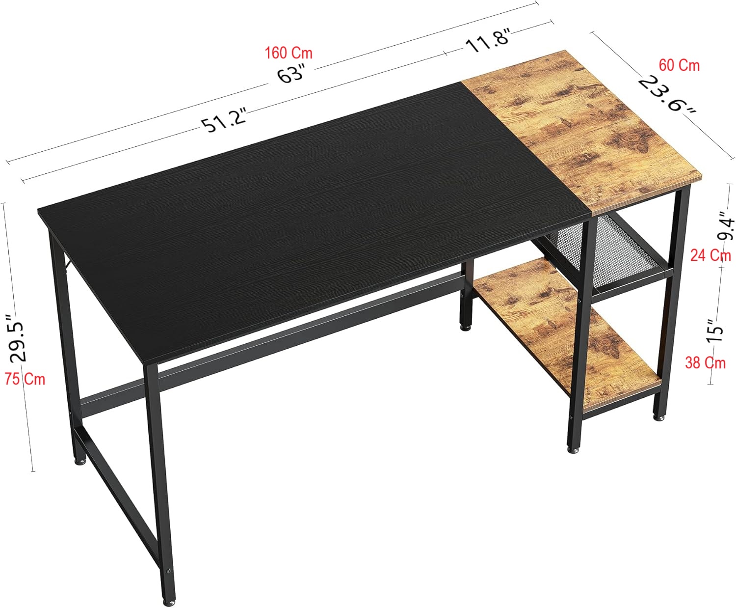 مكتب تخزين ثنائي اللون