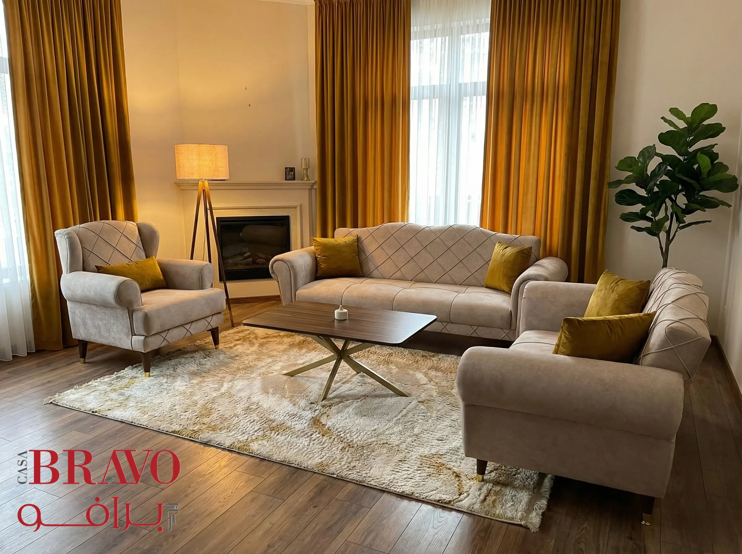 طقم أريكة زيزو 3+2+1 مقاعد