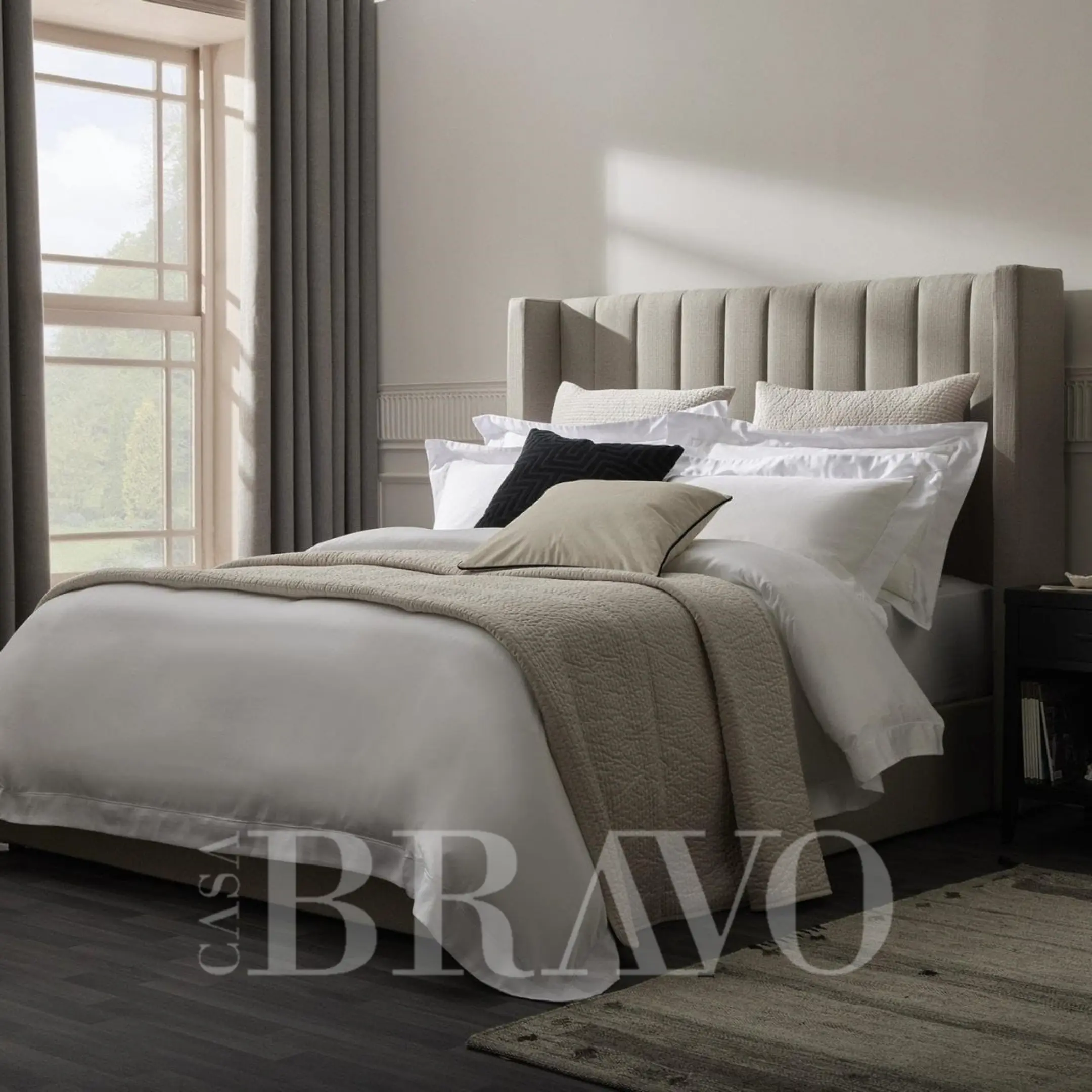 سرير كالما لوكس - تناغم محايد مع أناقة منحوتة