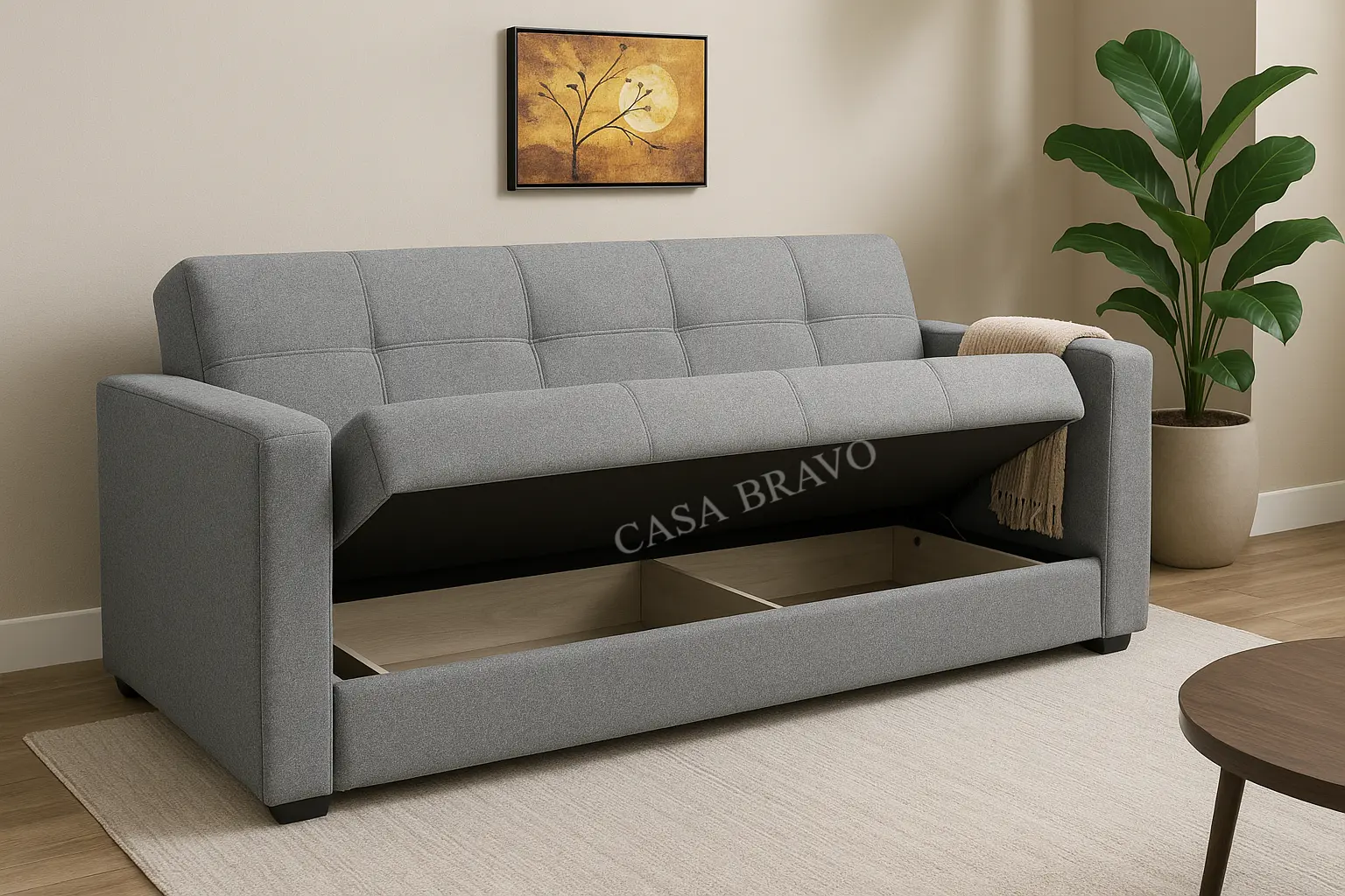 أريكة سرير فاخرة للتخزين من كازا برافو - راحة أنيقة ووظائف ذكية