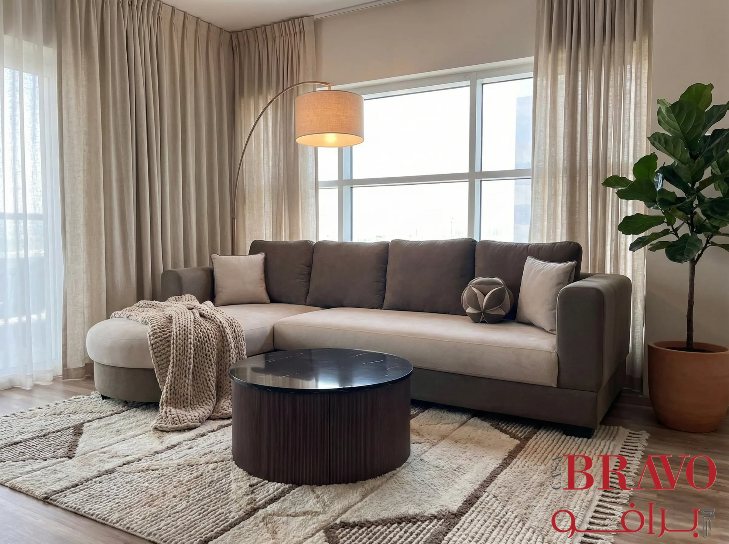 أريكة زاوية يمين تريس