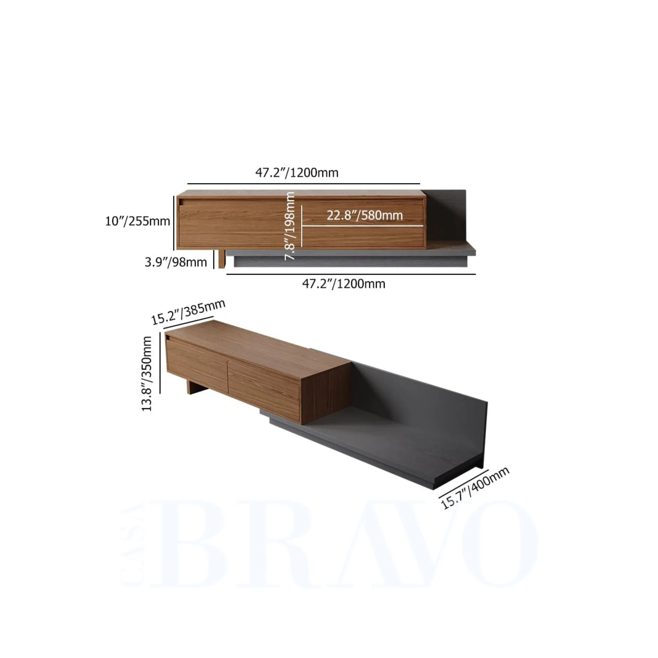 وحدة وسائط عصرية مزدوجة
