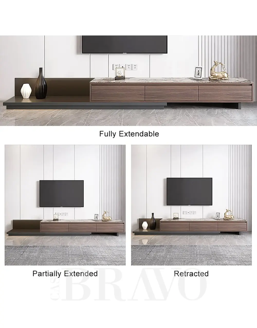 وحدة  تلفزيون  الوسائط ماربيلا ذات السطح الحجري