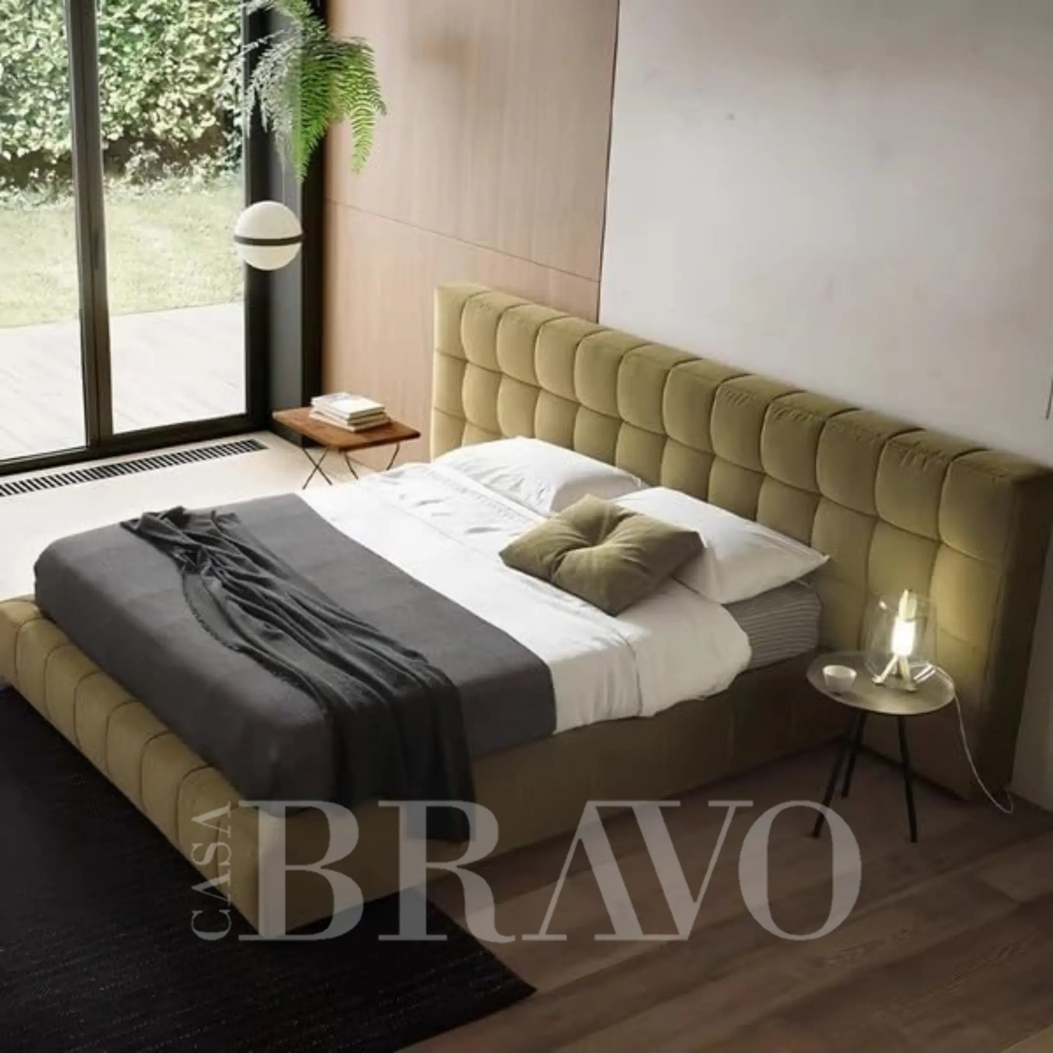 سرير VerdeLoom - أناقة ترابية مع راحة منحوتة