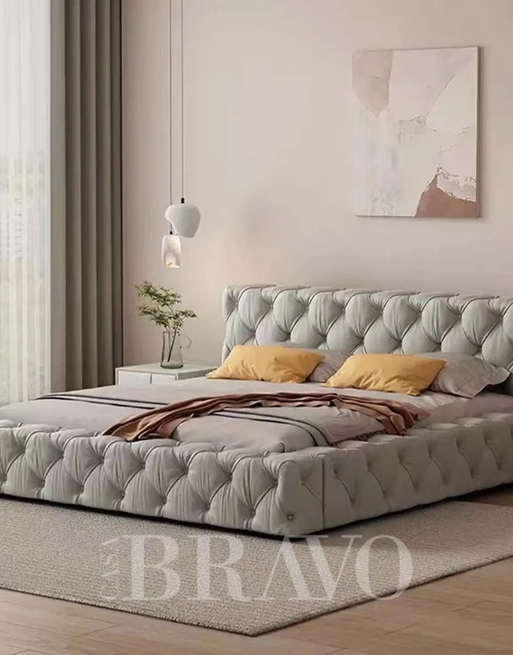 سرير سولارا دايموند - راحة فاخرة مع سحر عصري