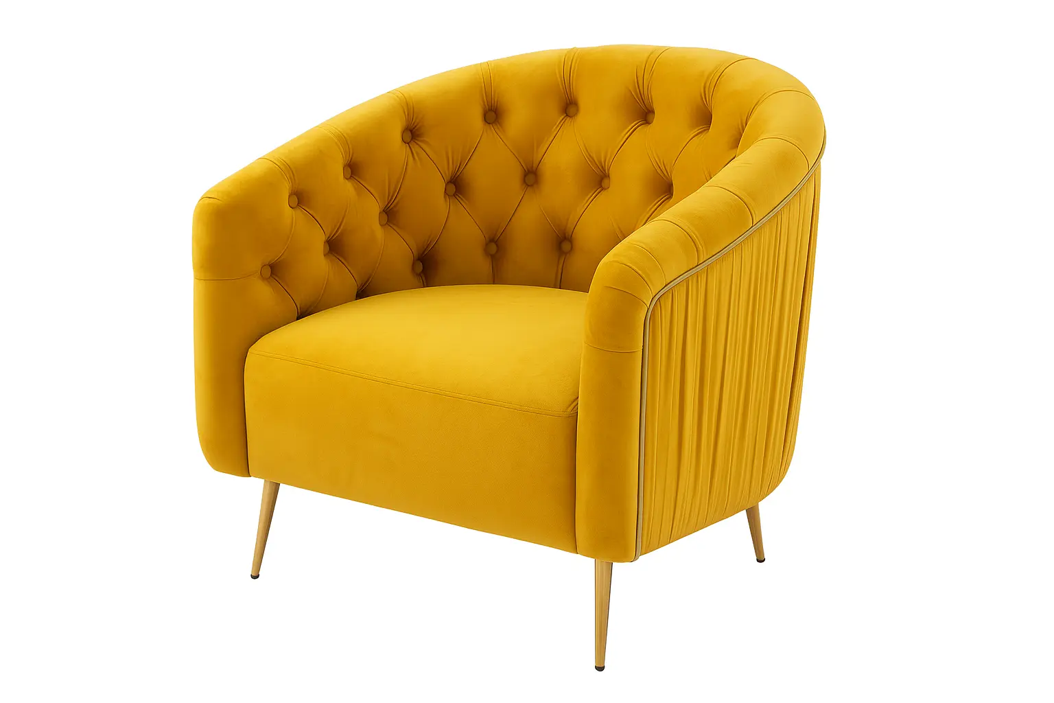 كرسي بذراع دوار من قماش بيلا