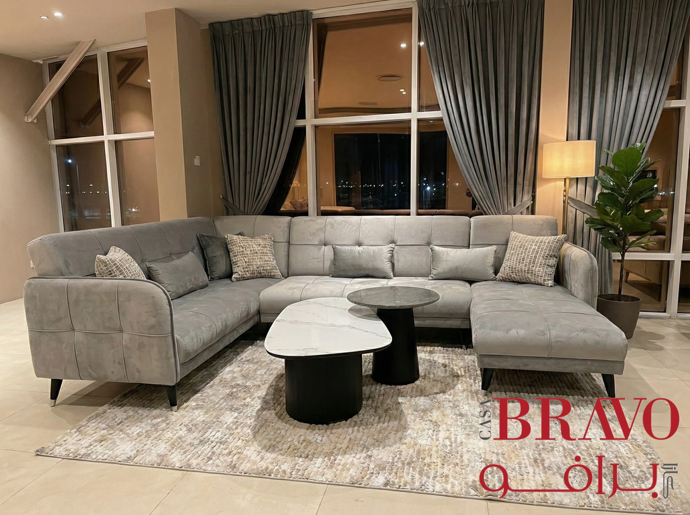 أريكة سوين على شكل حرف U