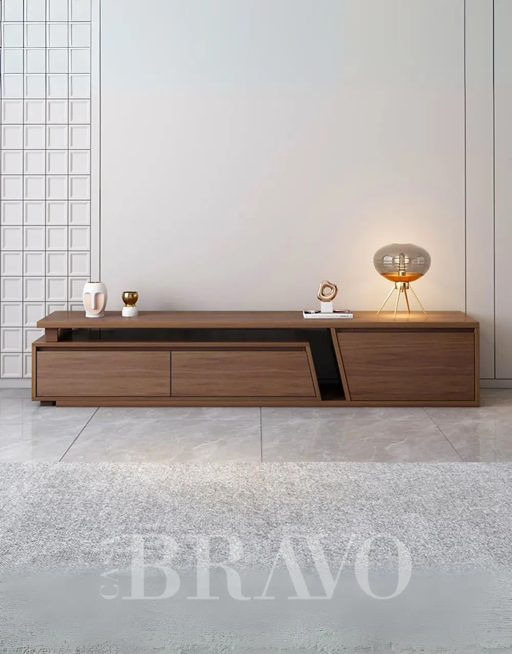 وحدة تلفزيون وسائط جوزية بخطوط عصرية