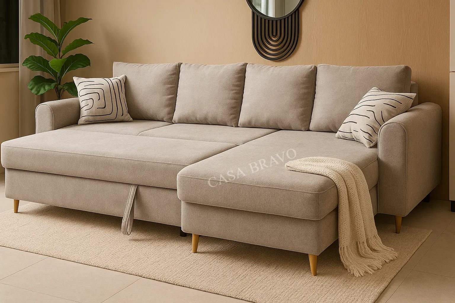 أريكة سرير فاخرة للتخزين من كازا برافو - راحة أنيقة ووظائف ذكية