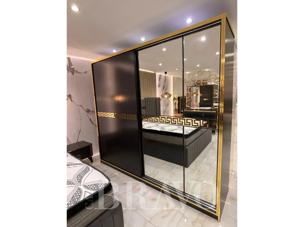 VERSA King Bedroom Set 180*200 + Dresser with Mirror + Cupboard – With 3-Years Warranty - Image 5