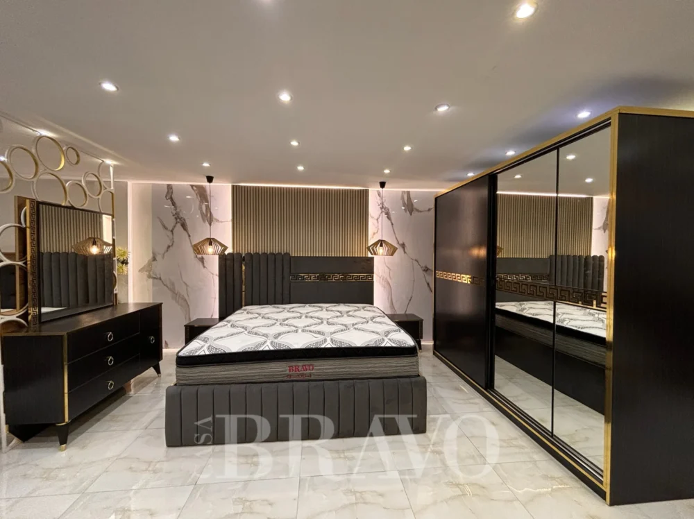 VERSA King Bedroom Set 180*200 + Dresser with Mirror + Cupboard – With 3-Years Warranty - Image 8