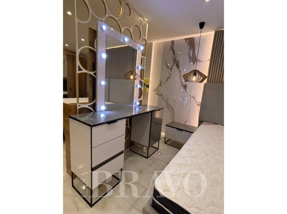 STAR King Bedroom Set 180*200 + Dresser with Mirror + Cupboard - With 3-Years Warranty - Image 8