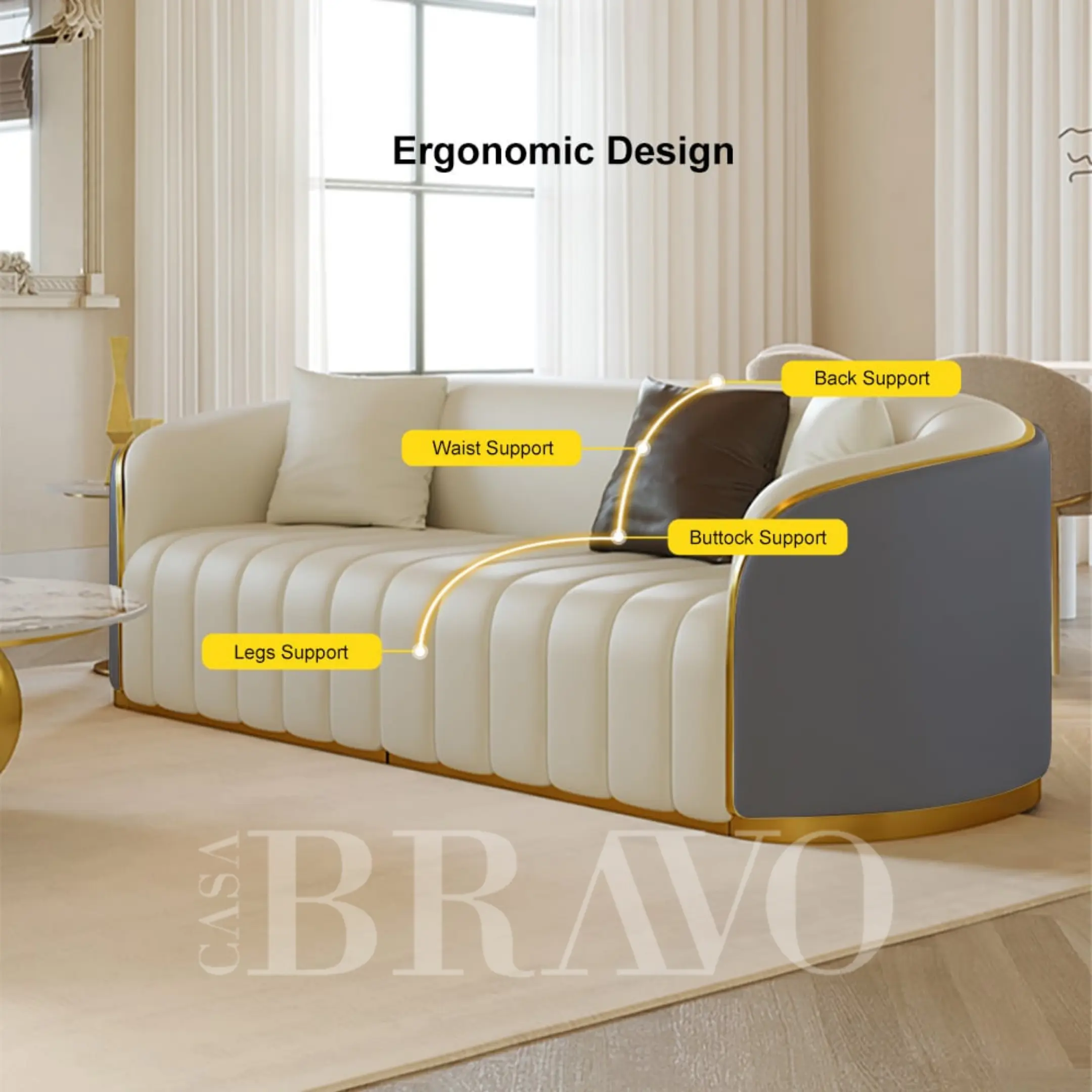 Solena 3-Seater Sofa