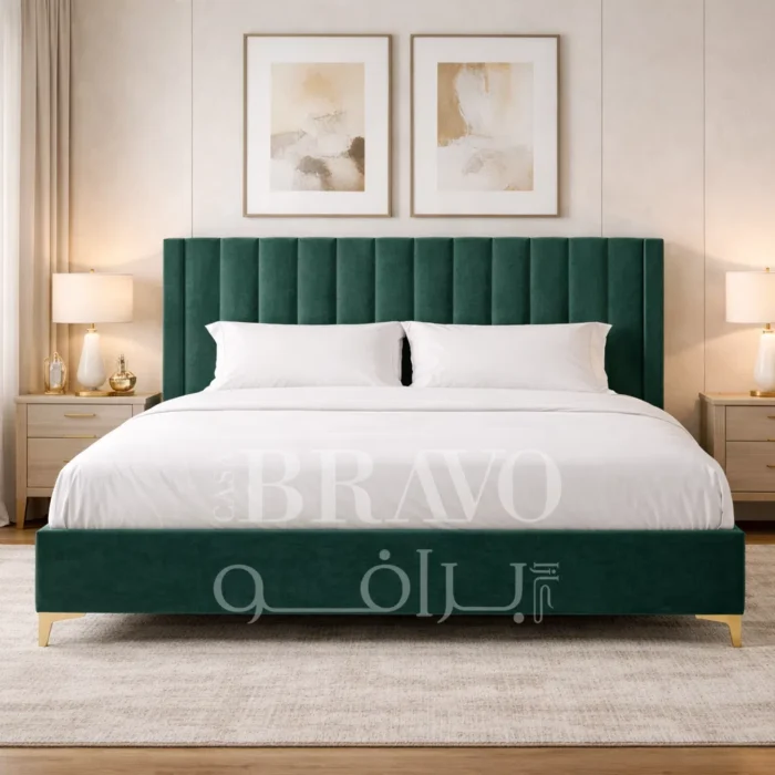 VerdeCharm Bed – Earthy Elegance with Bohemian Flair