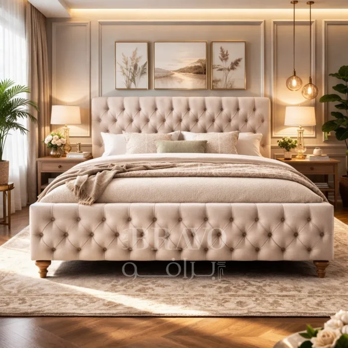 BelleTuft Bed – Classic Comfort with Couture Detailing