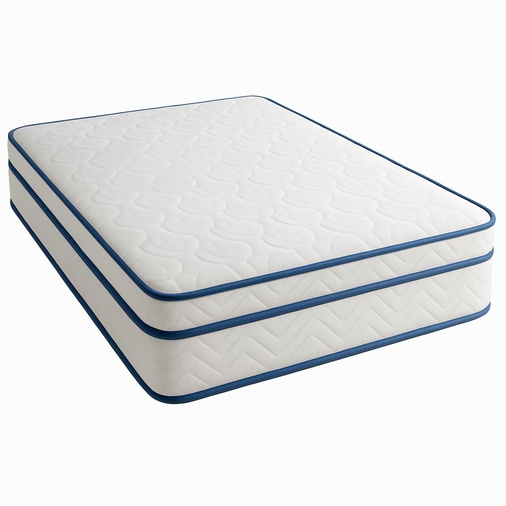 CASA BRAVO - SLEEP TIGHT - Bonnel Spring Mattress with Eurotop Layer - Pearl Sea - 23 Cm Height