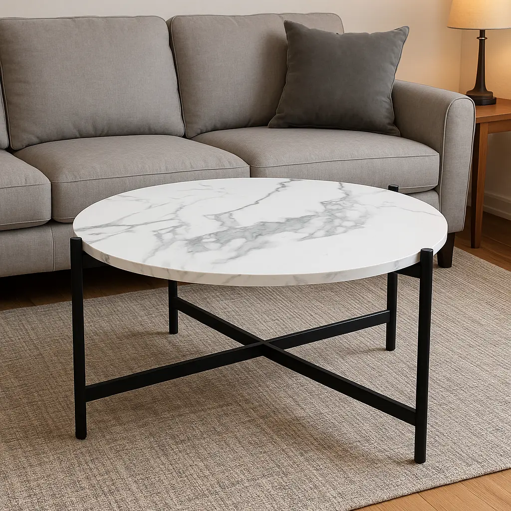 Marble Axis Center Table - Casa Bravo