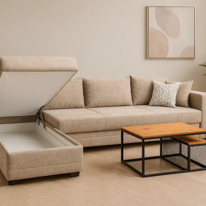 Dustin Corner Sofa with Storage