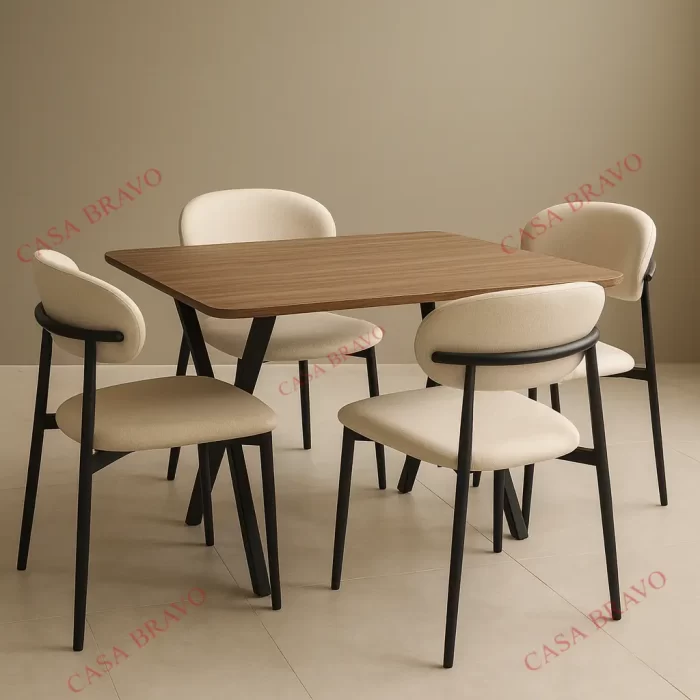 The Rustic Industrial Trestle Table