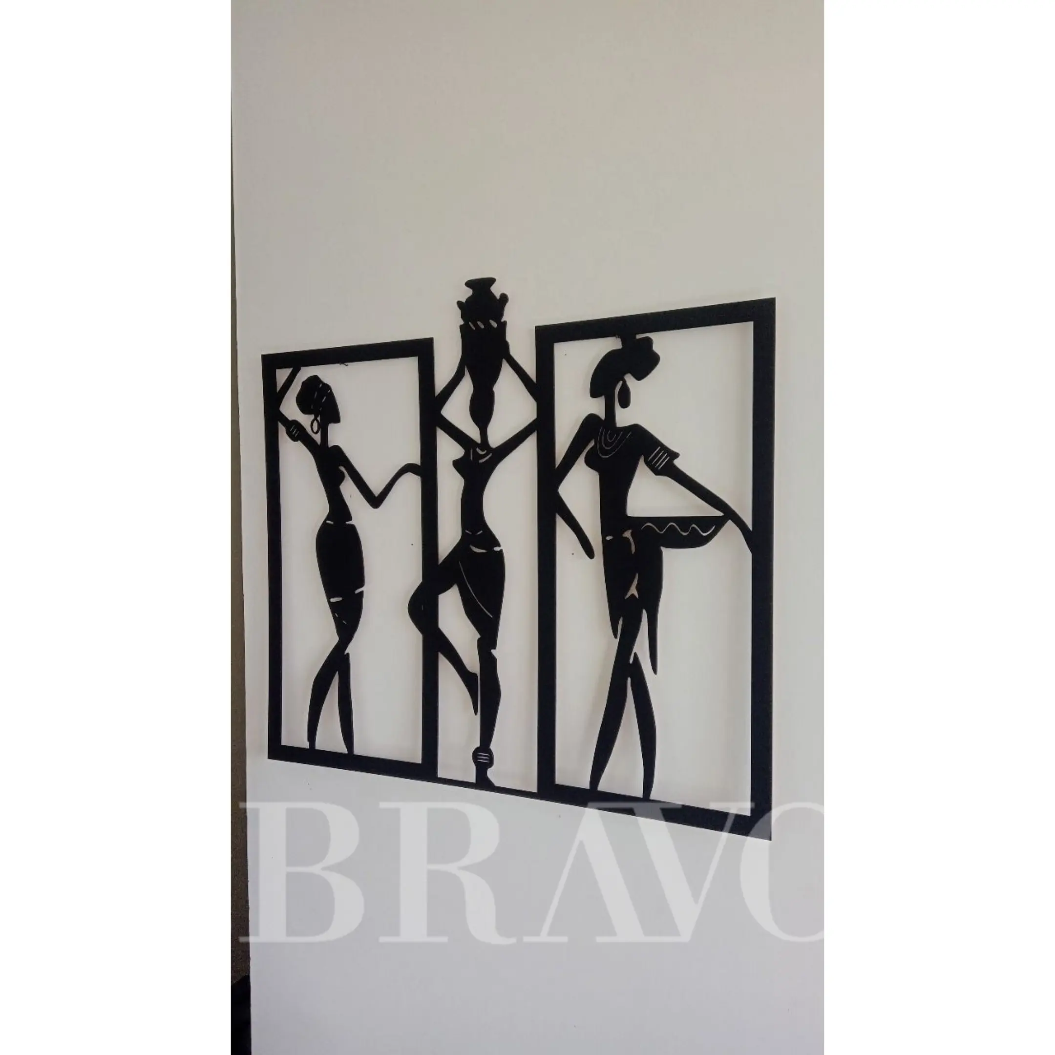 Modern MDF Feather Wall Art Set – 3 Piece Decorative Panels