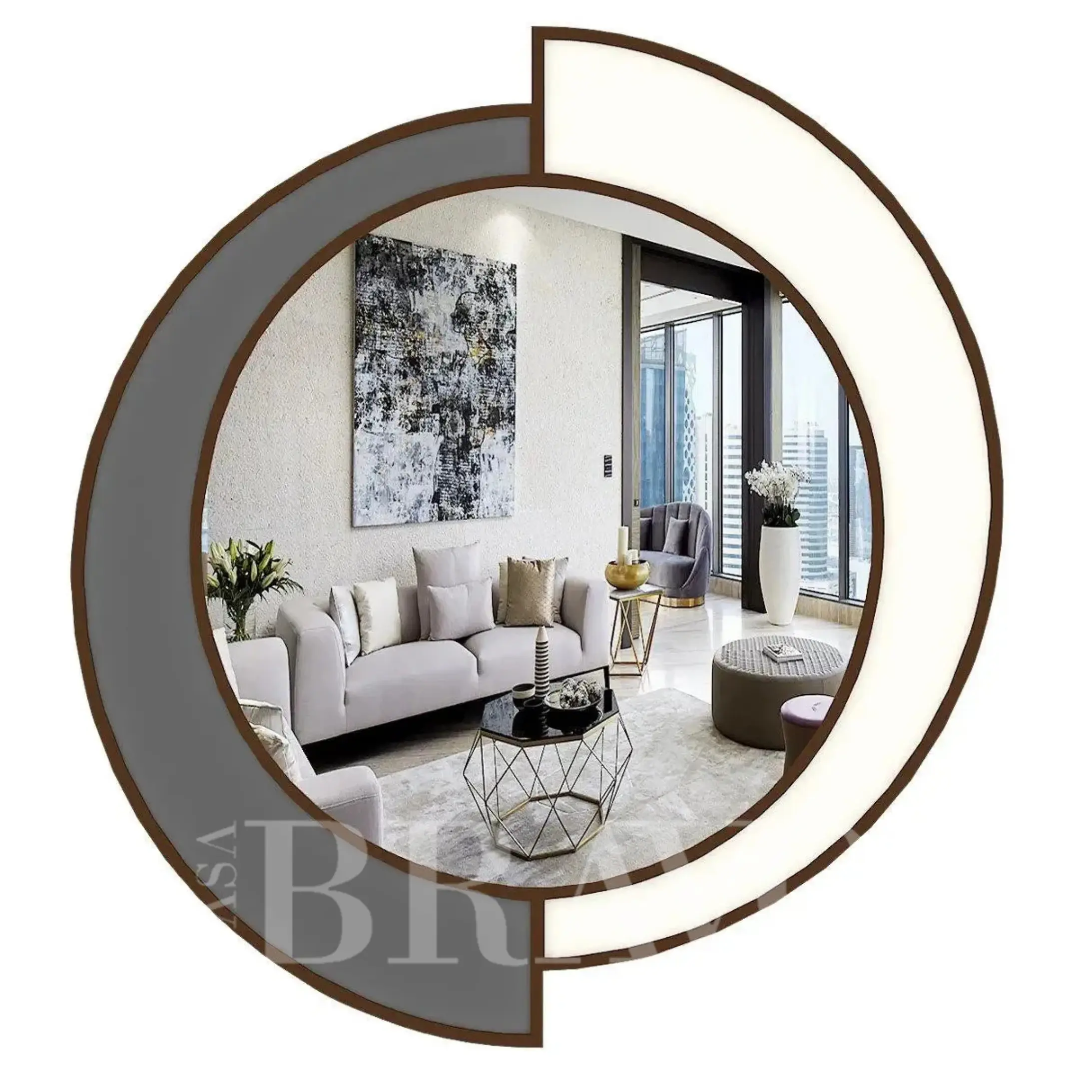 Lunar Arc Mirror - Casa Bravo