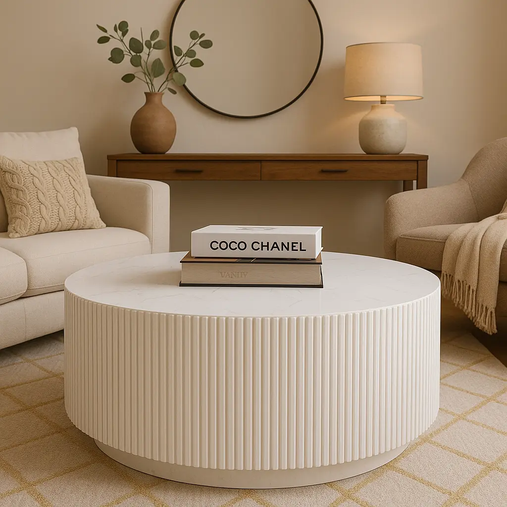 Ivory Crest Center Table - Casa Bravo