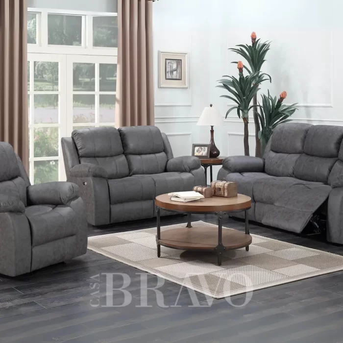 POWER RECLINER SOFA SET 3+2+1 - Electric Reclining Comfort