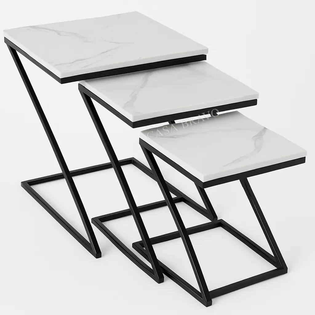 Z-Form Nesting Side Tables - Casa Bravo