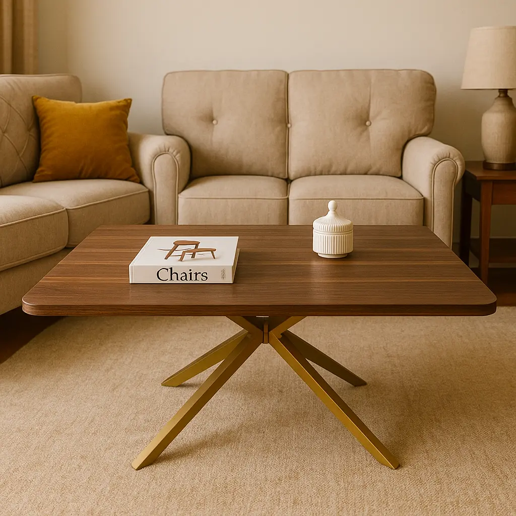 Walnut Astra Center Table - Casa Bravo