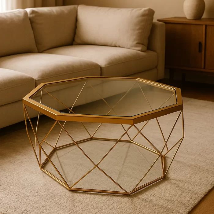 Golden Prism Center Table - Casa Bravo