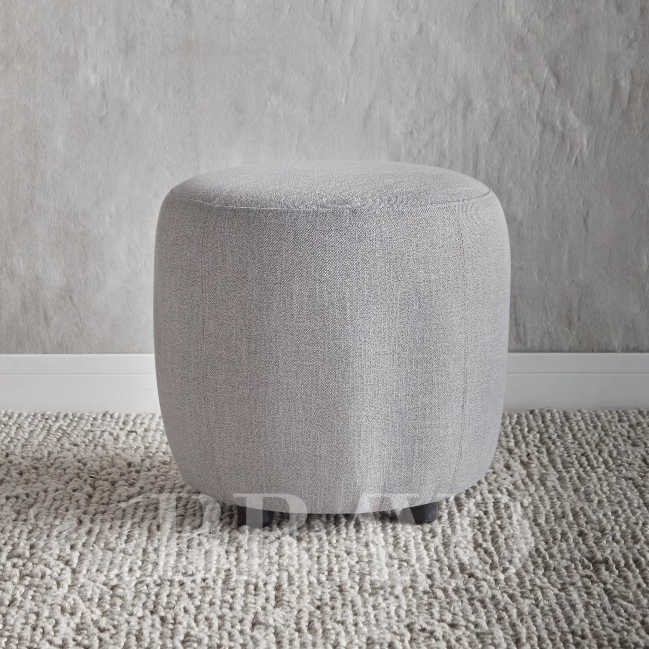 Round Curvy Pouf