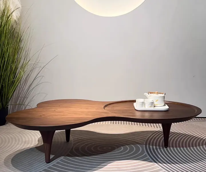 Luna Flow Wooden Center Table - Casa Bravo