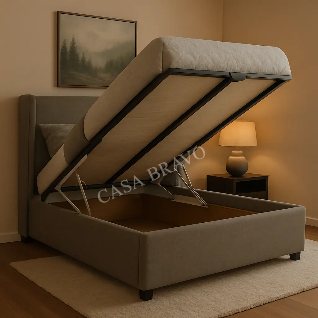 MistHaven Storage Bed - Luxurious tranquility with a hidden function