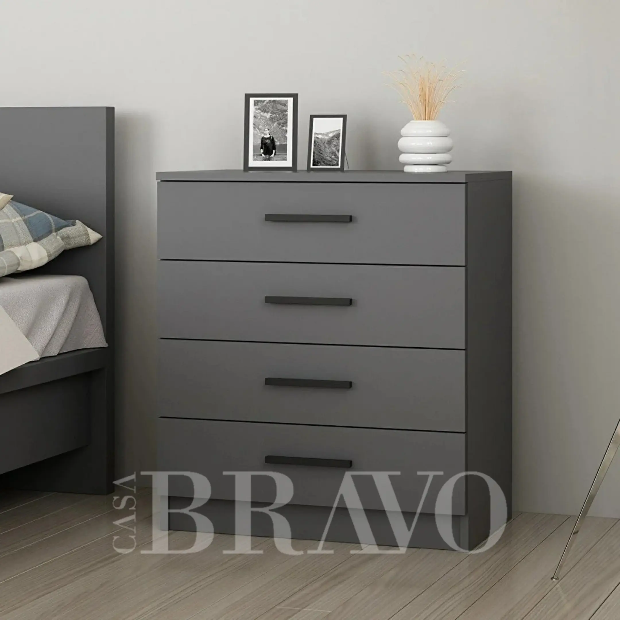 A modern Chester chest with five drawers to provide ample storage space