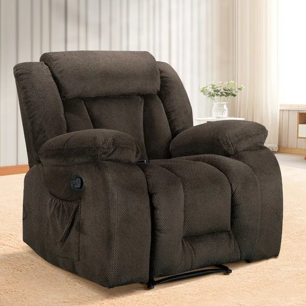 Premium Recliner Chair with Swivel, Swinging, Massage & Heating