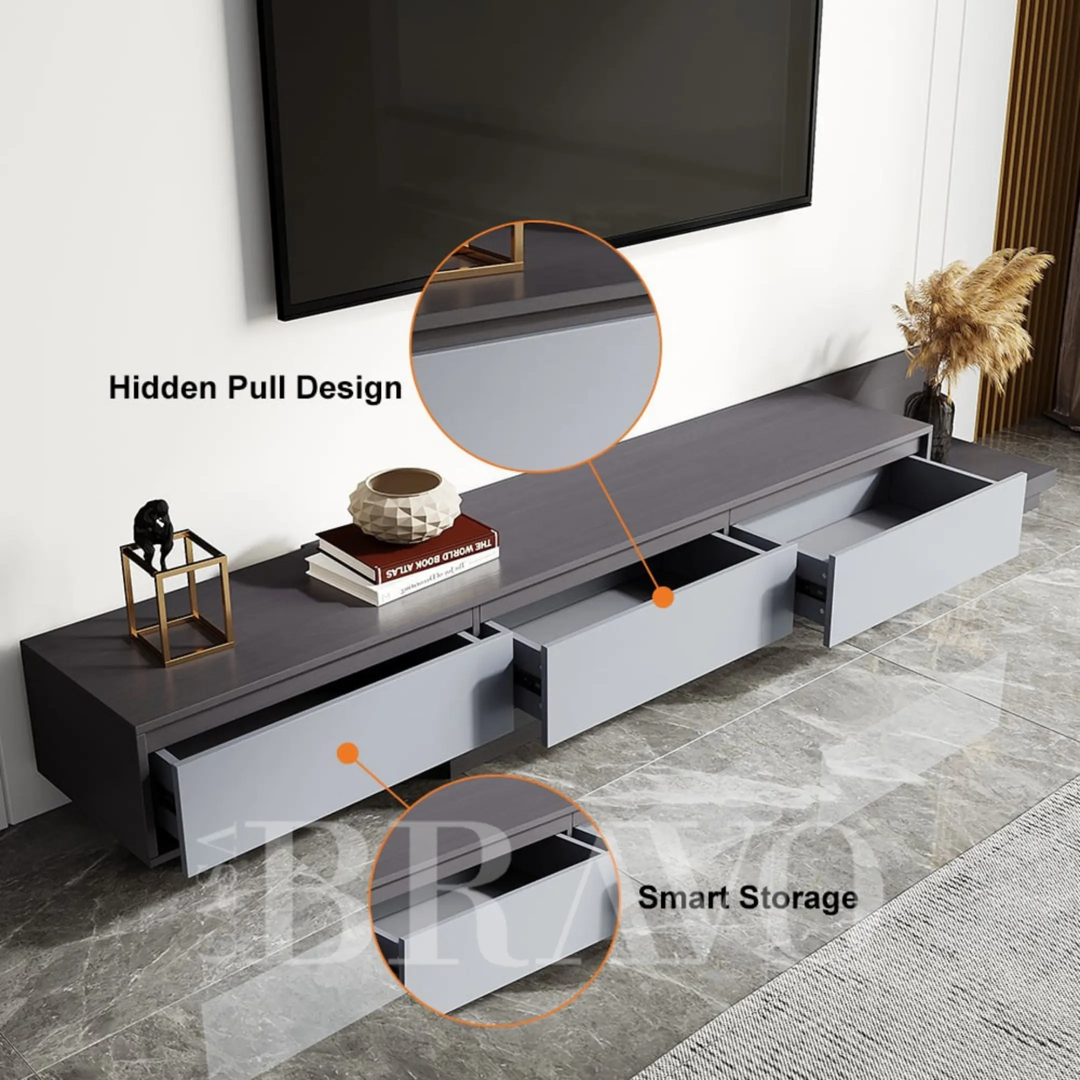 Slate Aura Media Console