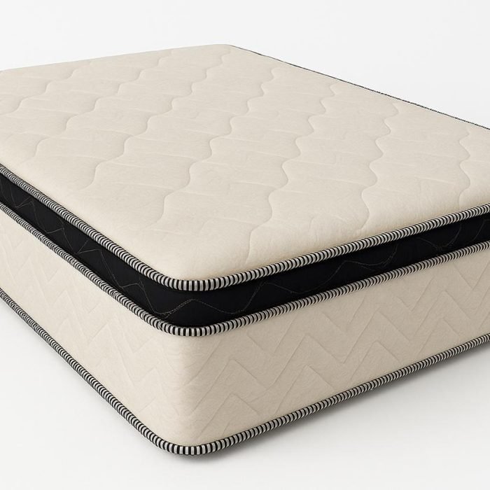 CASA BRAVO - SLEEP TIGHT - Bonnel Spring Mattress with Pillowtop Layer- Premium Velver Fabric  - Opal - 27 Cm Height