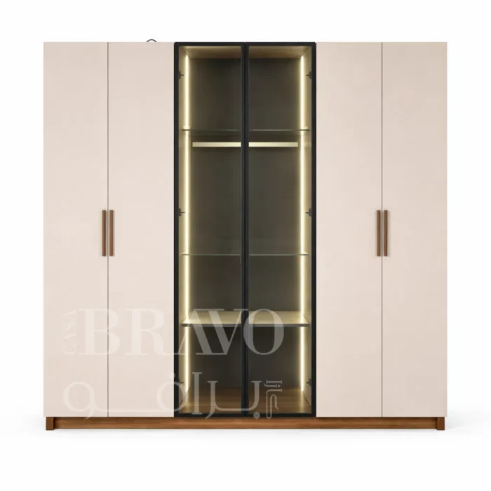 6-Door Tranquil Wood Wardrobe