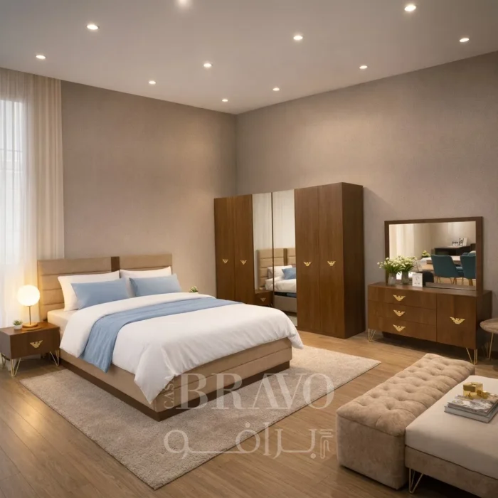 Autumn Glow Bedroom Set – Cozy Elegance with Designer Details