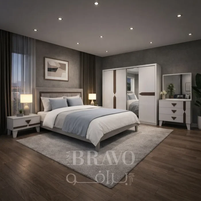Serene Bloom Bedroom Set – Soft Elegance with Smart Storage