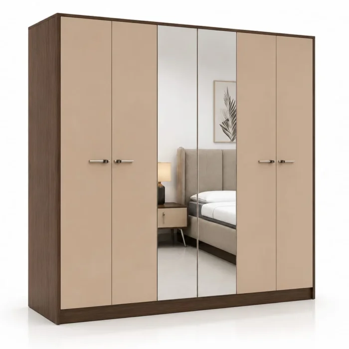 6-Door Zen Line Modern Wardrobe