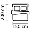 Width (Cm) 150 X Length (Cm) 200