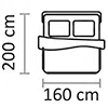 Width (Cm) 160 X Length (Cm) 200